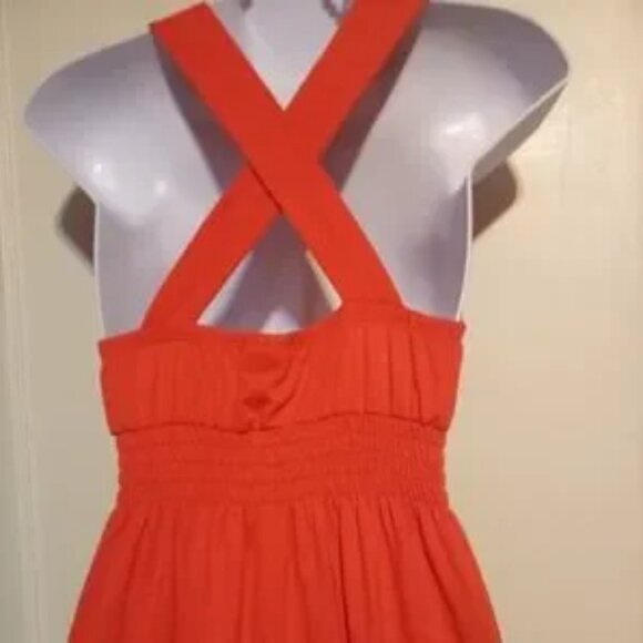 A-List Ladies Elegant Orange Sundress - Picture 2 of 10